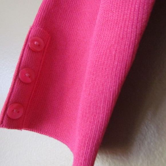 PETITE SOPHISTICATE SWEATER PINK SIZE P 3/4 SLEEVE - Picture 3 of 4